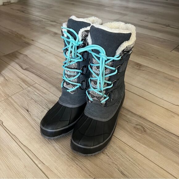 Khombu Vail Winter boho snow Boots Size 7 - Picture 2 of 8